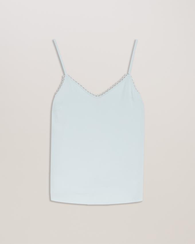 Hauts Ted Baker Strappy Cami With Looped Trims Bleu Clair Femme | VLZ-60665105